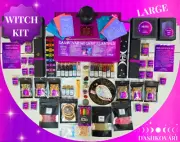 WITCHCRAFT WICCA KIT - LARGE - 106 PCS - CAULDRON, HERBS, CRYSTALS+MORE