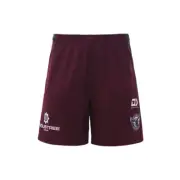 Manly Sea Eagles NRL Dynasty Alt Training Gym Shorts Maroon Sizes S-7XL! T3