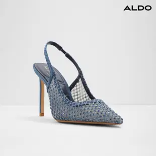 【ALDO】MARCIANA-耀眼水晶尖頭涼跟鞋-女鞋(藍色)