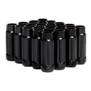 Blox Racing Cone Seat 12 Sided P17 Tuner Lug Nuts Black for Chevy Mercury Nissan