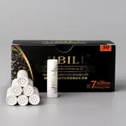 JIBILL 50pcs 7mm Activated Carbon Filters for Tobacco Smoking Pipe Ceramic Caps
