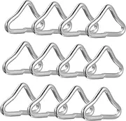 WOONEKY Boys and Girls Trampoline 20pcs Iron Triangle Ring Buckle Replacement Trampoline Triangle Ring Bungee Bed Triangle Ring