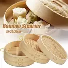 Vegetables Cover Cookware with Handle Cage Bamboo Steamer Basket Kitchen Tool