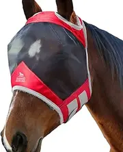 Harrison Howard CareMaster Pro Luminous Fine Mesh UV-proof Fleece Padding Fly Mask Standard Ruby Extra Full Size