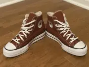Size 10 W - Converse Chuck Taylor All Star Lift Platform High Ritual Red