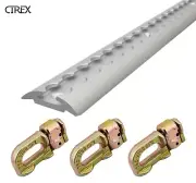 1M Anchor Track Tie Down Point Rail Double Stud Fitting Trailer Caravan 1x