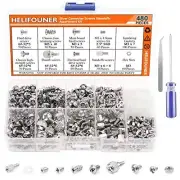 480 Pieces Computer Standoffs Screws Assortment Kit for 2.5" SSD, Hard Silver