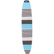 Ocean & Earth Longboard Stretch Sky Blue Stripe Board Sock - Fits 1 Board - 8'6"