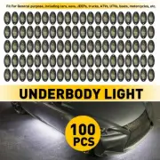 100x Rock White LED Light Underbody Trail Rig Glow Lamp Offroad SUV Pickup Truck