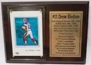 Buffalo Bills Drew Bledsoe Football Card Plaque