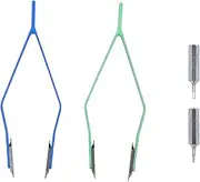 [Generic] 2PCS V Shaped Watch Spring Tweezers, Watch Spring Tool, Spring Bar Tweezers, Watch Repairing Accessory Tool Kit, for Watchmaker Remover Repair