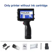 Phezer P15 12.7mm Label Printer QR Bar Batch Code Date Number Logo Expiry Date Handheld Inkjet Printer 25 Languages Portable Without cartridge