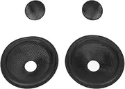 Paper Speaker Cone Drum Paper, 5in Rubber Surround Subwoofer Cones Drum with 2 Covers, 2pcs, 1in Inner Diameter, Ideal for 5 Inch Speakers