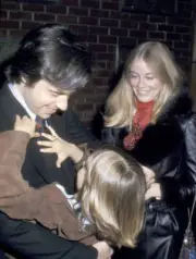 Peter Bogdanovich Tatum O Neal and Cybill Shepherd 1973 Old Photo