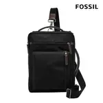 【FOSSIL 官方旗艦館】BUCKNER 行動族三用電腦肩背包-黑色 MBG9475001