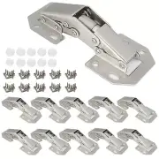 10-Pack Hidden Hinges for Cabinet Doors Frameless Cabinet Hinges Concealed Su...