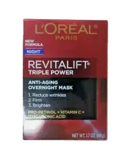 L'Oréal Revitalift Triple Power Night Face Mask - 1.7oz