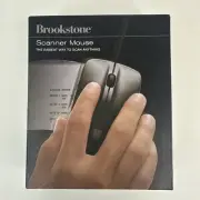 Brookstone Scanner Mouse USB (Scans Documents, Photos, Receipts) New