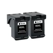 2x BLACK Ink Cartridge For HP 65 XL Deskjet 3720 3723 3721 2622 ENVY 5030 5020