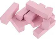 VINTORKY 10pcs Four Sided Nail Buffer Block Pink Nail File for Smooth Polishing Safe Manicure for Home Salon Use present