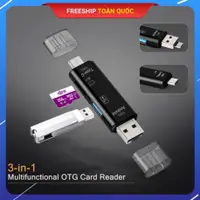 在飛比找蝦皮購物優惠-三合一 OTG 讀卡器 (TF / Micro USB / 