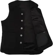 [HUONIU] USB Electric Heated Vest Intelligent Temperature Control 16 Zones Fleece Lined White 4XL