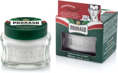 Proraso Pre-Shave Conditioning Cream for Men, Refreshing and Toning with Ment...