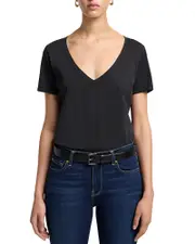 7 For All Mankind V Neck Tee