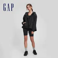 在飛比找蝦皮商城優惠-Gap 女裝 短版連帽外套-黑色(802814)