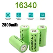 2800mAh Batteries CR123A 16340 Rechargeable Battery / Smart Charger Lot