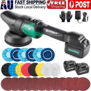 BATOCA Cordless Dual Action Polishing Machine Car Buffer Sander Polisher 5" Pad