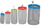 Small to XXlarge 5 Pcs Drawstring Mesh Stuff Sack, Ditty Bags Storage Pouch B...