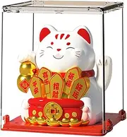 Solar Car Cat, Car Solar Cat, Car Statue Decorations, Lucky Cat Decorations, Festive, Exquisite Chinese Lucky Cat Decoration for Offices and Living Room