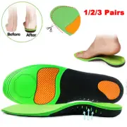 Pairs Orthotic Shoe Insoles Inserts Flat Feet High Arch Support For Fasciitis