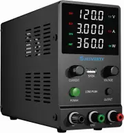 DC Power Supply Variable, 0-120V 0-3A Adjustable Switching DC Regulated Bench Po
