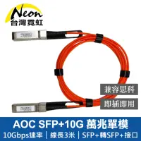 在飛比找momo購物網優惠-【台灣霓虹】AOC SFP+10G 3米主動式萬兆單模光纖模