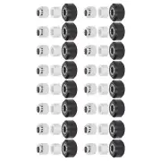 (Black Pulley)3D Printer POM Pulley Wheel Set Rubber Bearing Wheel Eccentric