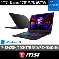 在飛比找momo購物網優惠-【MSI 微星】17.3吋i7獨顯RTX電競筆電(Katan