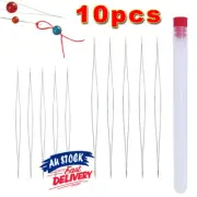 10PC Jewelry Making DIY Easy Threading Tool for Bracelet Big Eye Beading Needles