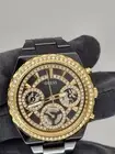 Guess Women's GW0273L2 Gold & Black Ceramic Swarovski Crystal Watch 39mm