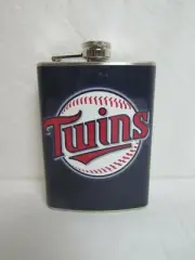 Minnesota Twins Baseball Club Stainless Steel 8oz. Hip Flask FB18MT1