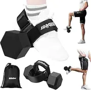 Tibialis Trainer Strap for Shin Splint Relief Exercises,Adjustable Dumbbell Foot Attachment for Hip Flexor Raises,Dumbbell Ankle Strap Relieve Leg Pain Increase Range of Motion