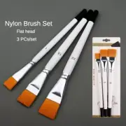 3PCS/Set Short Rod Oil Painting Brush Acrylic Painting Brushes Oil Paint