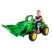 John Deere 12V Ride-On Ground Loader Tractor with Scoop Toy