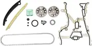 X AUTOHAUX Timing Chain Kit for VAUXHALL for OPEL 1.2 1.4 16V DOHC Z12XEP Z14ZEP Engine Long-lasting Sealing Timing Chain Cover Gasket Metal,Rubber 1 Set