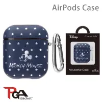 在飛比找momo購物網優惠-【iJacket】AirPods 1/2代 迪士尼 箔押皮革