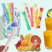 100X Ice Pop Pouch Tubes Mold Ice Popsicle Storage Bags Disposable Jelly maker