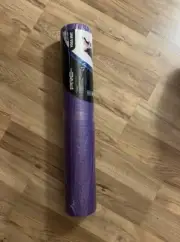 Yoga Mat Pro Strength Floor Exercise Fitness Non Slip Purple 24 x 68" brand new
