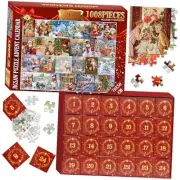 Puzzle Advent Calendar 2024 Christmas Jigsaw Puzzle 1008 Pcs Christmas