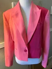 Endless Rose Pink Fuchia 1 button front jacket size m nwt